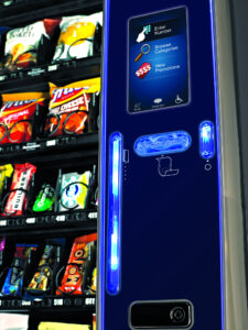 Vending machine stocked with products