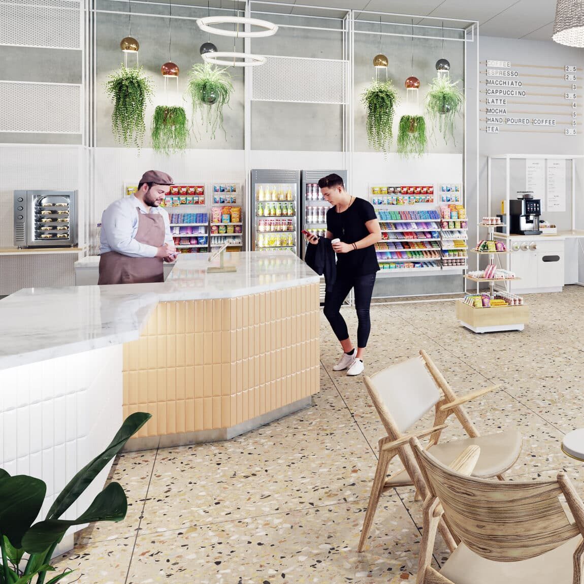 Canteen market render, Avenue C solutions