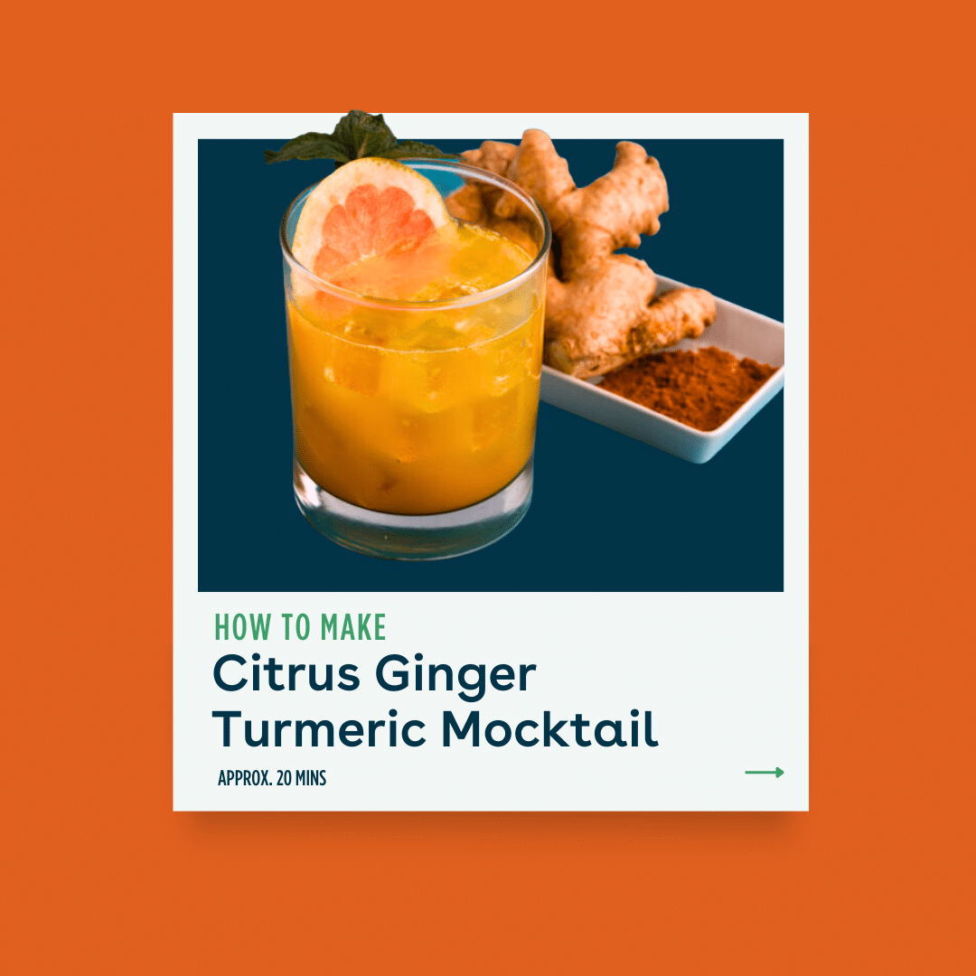 Citrus Ginger Turmeric Mocktail Blog