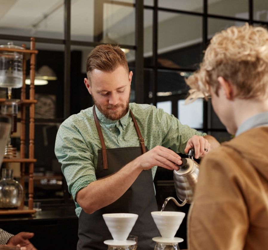 Craft Coffee & Tea Page - Cafe Management