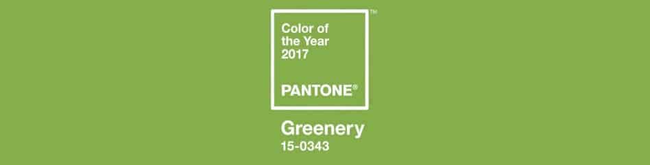 Color of the Year 2017 - Pantone Greenery