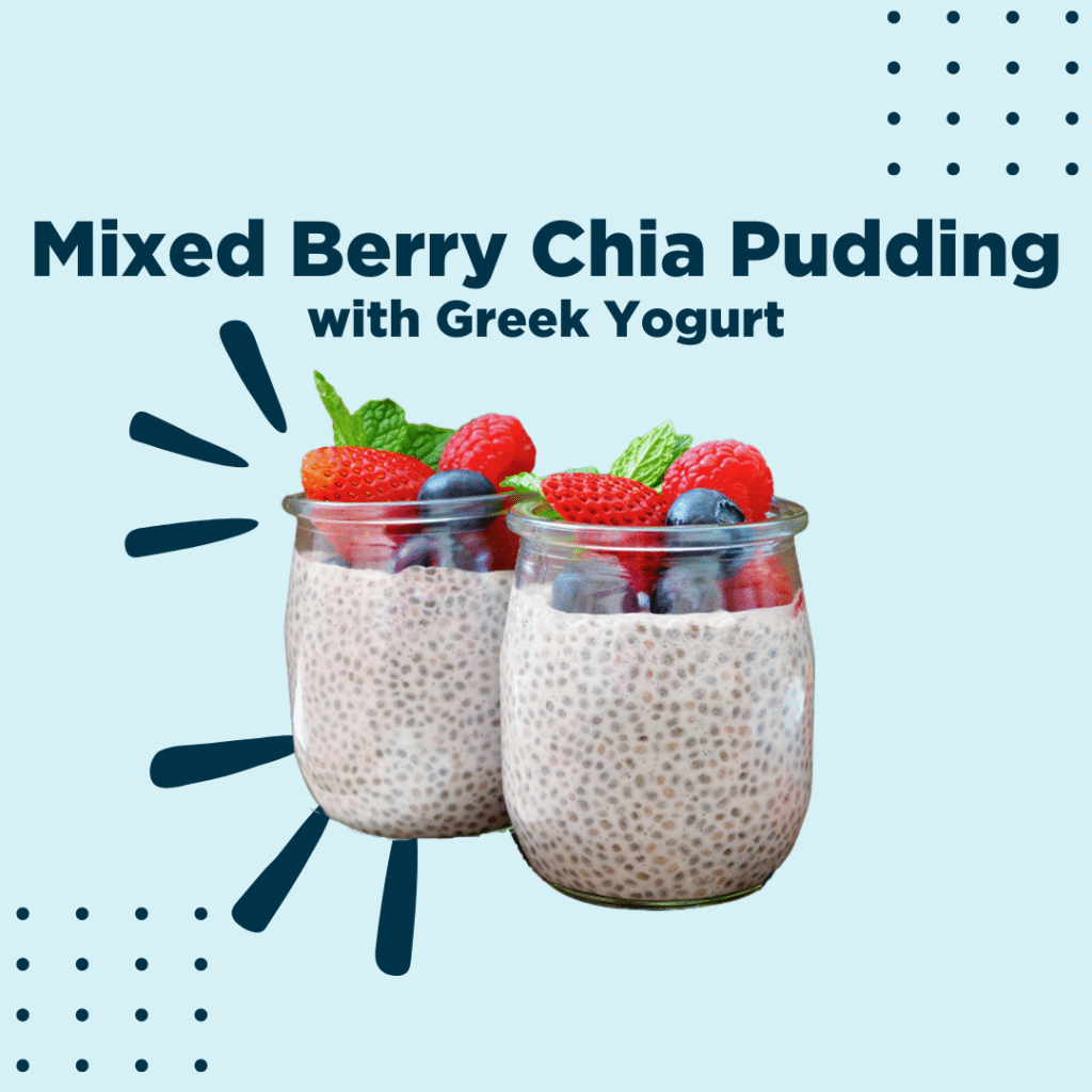 Mixed Berry Chia Pudding with Greek Yogurt