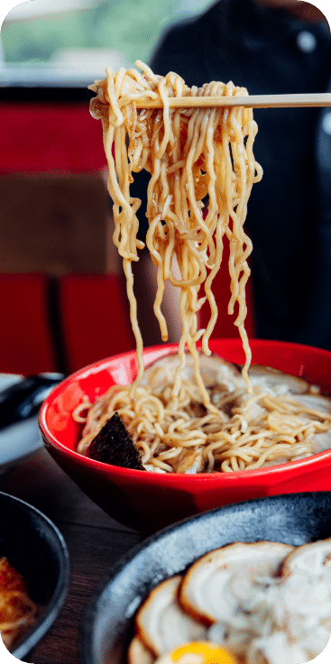 Lucky Bowl - Ramen, noodles and chop sticks