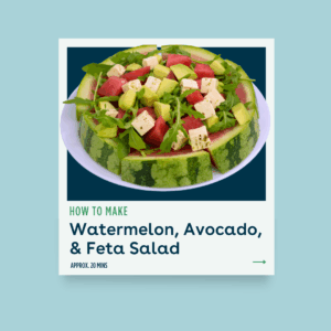 Watermelon, Avocado, & Feta Salad Recipe