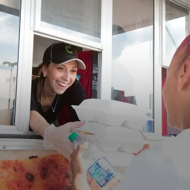 Canteen Associates serving food out of a truck