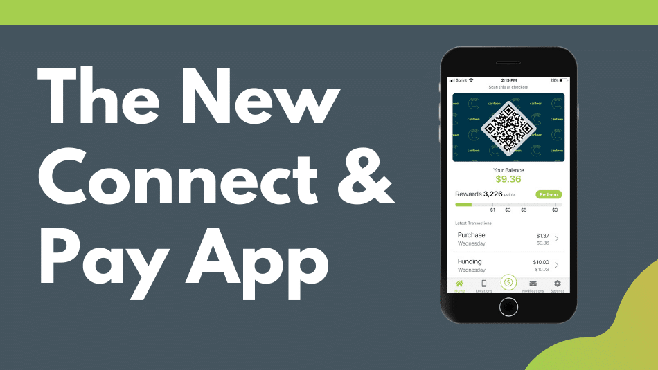 title image for the new connect and pay app