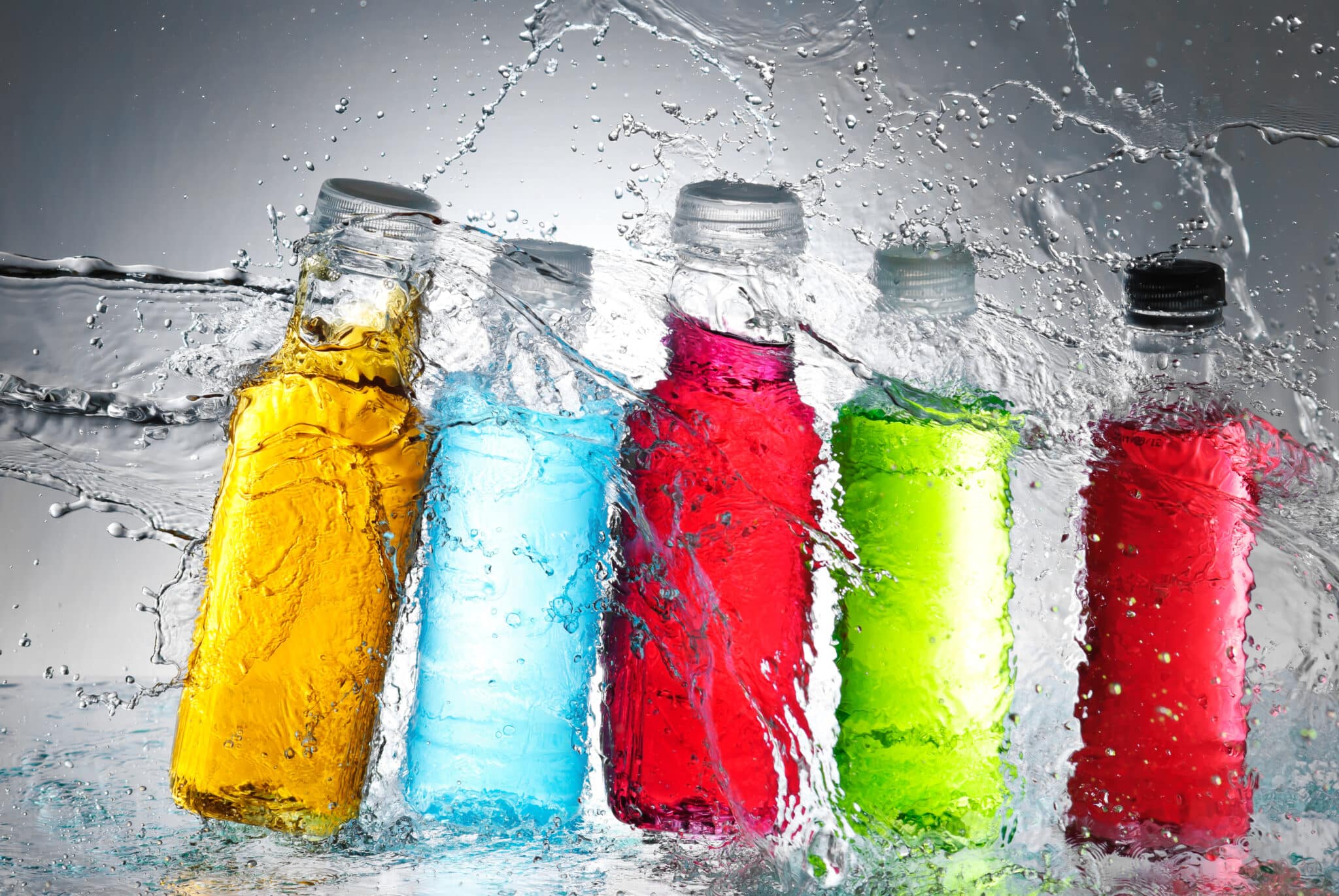 Wellness drinks in a row
