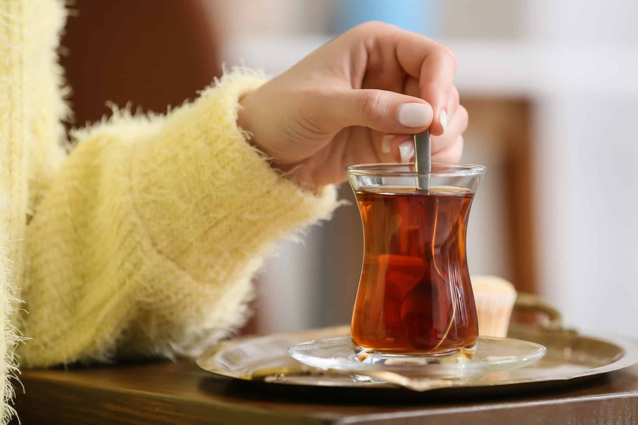 Woman Preparing Hot Tea
